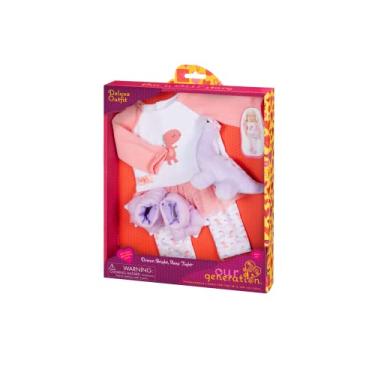 Imagem de Pijama de Dinossauro para Boneca Our Generation, Candide, Multicor