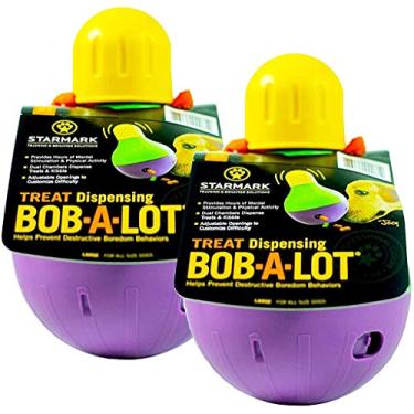 Imagem de Brinquedos interativos para c es StarMark grande Bob-A-Lot (pacote com 2)