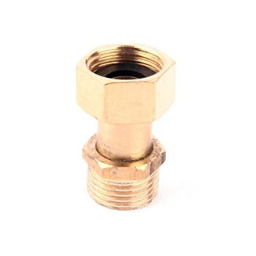 Imagem de 1 pe?a conector de lat?o de rosca de 1/2 polegada para casa jardim???tubo adaptador de cobre???encaixe aquecedor, ouro, conector