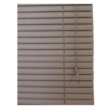 Imagem de Persiana Horizontal PVC Cafe 100 (L) x 220 (A) Cortina Completa C/ Kit de instalação 1,00 x 2,20