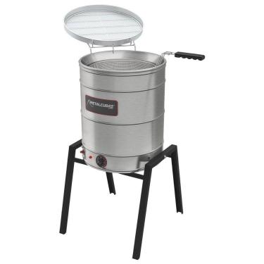 Imagem de Fritadeira Tacho Elétrica Água e Óleo Metalcubas 38 Litros 220V TFAO40CG
