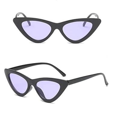 Imagem de Óculos de sol femininos retrô moda sexy triângulo óculos de sol masculinos tendência streetwear cateye óculos uv400 condução óculos de sol, 08, china