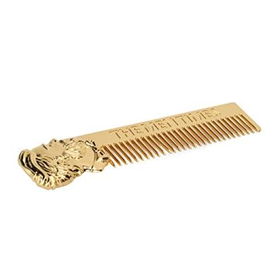 Imagem de Pente de barba para homens Pente de estilo de barba 3D Retrato Pente de alisamento para viagem para casa