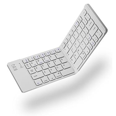 Imagem de Teclado Bluetooth sem fio dobrável, bolso portátil Conexão Bluetooth tamanho grande teclado teclado teclado para Android para iOS para Windows
