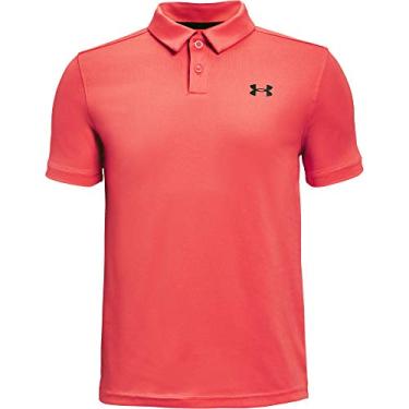 Imagem de Under Armour Boys' Performance Golf Polo , Venom Red (690)/Black , Youth Large