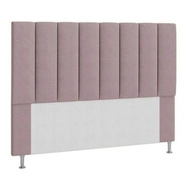 Imagem de Cabeceira Estofada Cama Box Queen 160 Cm Rose