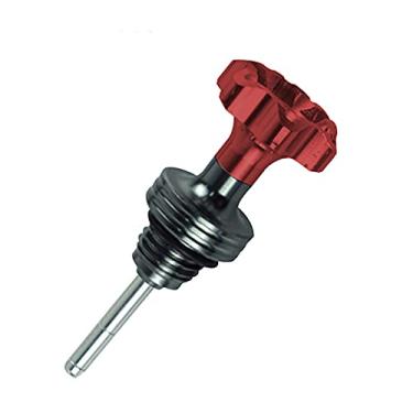 Imagem de RCRBT Medidor de nível de medidor de óleo para motor de motocicleta para motocicleta 110cc 125CC ATV Dirt Pit Bike Go Kart compatível com Yamaha Honda (vermelho)