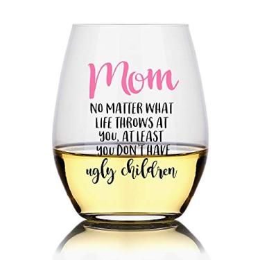 Imagem de Perfectinsoy Mãe No Matter What/Copo de vinho para crianças, presente de dia das mães para mulheres, avó, mãe, nova mãe, irmãs, tias, amigos, colegas, chefe, vizinhos, de mãe, presentes de mãe