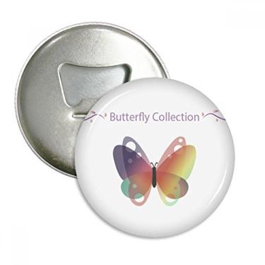 Imagem de Coleção Purple Butterfly Abridor de garrafas Ímã de geladeira emblema multifuncional