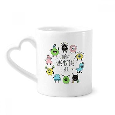 Imagem de Conjunto de canecas de café de cerâmica com monstro do universo e alienígena