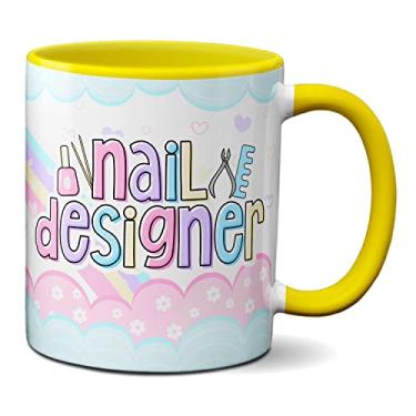 Imagem de Caneca Nail Design Profissão Manicure Profissional Presente (Amarela)