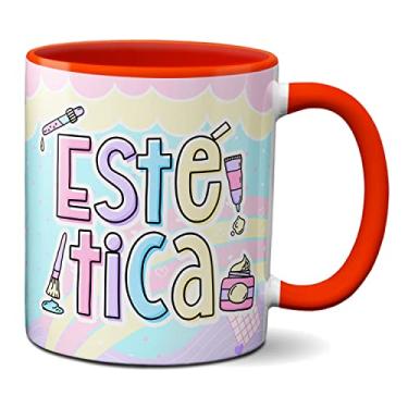 Imagem de Caneca Estética Profissão Esteticista Profissional Presente (Vermelha)