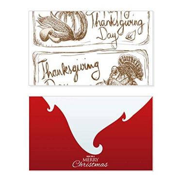 Imagem de Selo de Dia de Ação de Graças, estampa cinza, feriado, cartão de felicitações, mensagem de Natal