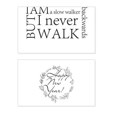 Imagem de Cartão de felicitações I Never Walk Backwards New Year Festival Bless Message Present