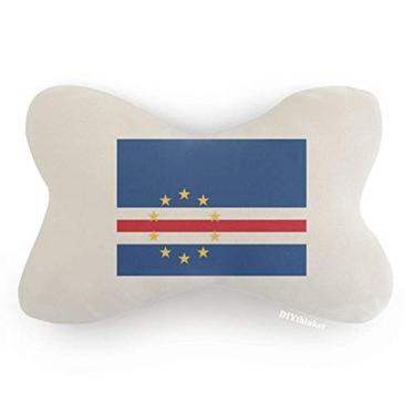 Imagem de DIYthinker Almofada para decoração de pescoço com bandeira nacional da África do Cabo Verde