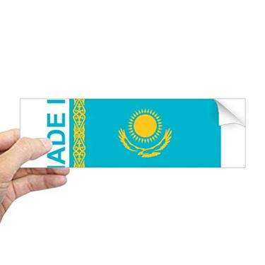 Imagem de DIYthinker Adesivo retangular de para-choque Made in Cazaquistão Amor para janela de notebook