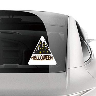 Imagem de DIYthinker Adesivo de carro Happy Halloween Castelo de terror para motocicleta, bicicleta, bagagem