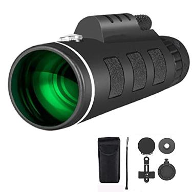 Imagem de Monocular de Alta Aotencia com 12x e Biámetro Del Objetivo de 2 Pulgadas Compacto Portátil Impermeável A Prueba de Golpes com Corrente de Mano Para Niños e Adultos Observação de Aves Caza Campamen