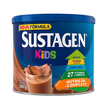Imagem de Complemento Alimentar Infantil Sustagen Kids Sabor Chocolate com 380g 380g
