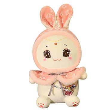 Imagem de Katutude Boneca de pelúcia de coelho de pelúcia, 28 cm, almofada de brinquedo de coelho de pelúcia fofo - bonecos de pelúcia macio e fofo brinquedo de coelho para crianças adultos, presente de aniversário, rosa