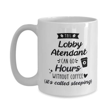 Imagem de Caneca de café para atendente de entrada, presente para atendente de entrada, presente para atendente de entrada, presentes para amigas, presente de agradecimento para atendente de entrada, ideia de presente de aniversário e Natal (425 g)