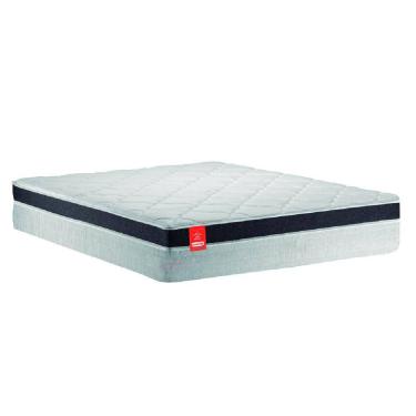 Imagem de Colchão Casal Queen Molas Ensacadas Real 158x198x27cm Cinza / Grafite - Suporta até 130Kg por Pessoa