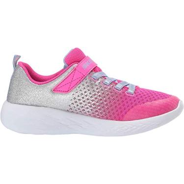 Imagem de Skechers Tênis feminino Go Run 600-sprinkle Splash, Rosa choque/prata, 18