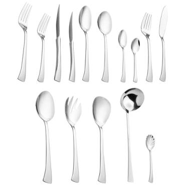 Imagem de WOLFF Faqueiro de Aço Inox Berna 101 Peças Com Estojo - Jogos de Talheres - Mesa Posta - Utensílios de Cozinha, Enxoval, Casamento, Decoração