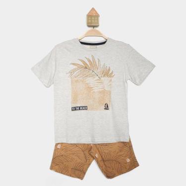 Imagem de Conjunto Infantil Curto Milon Beach Camiseta E Shorts Menino