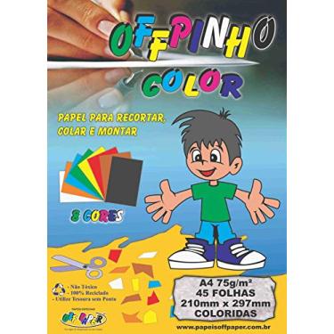 Imagem de Bloco Para Educação Artística, Offpinho Color, 45 Folhas, A4, Off Paper