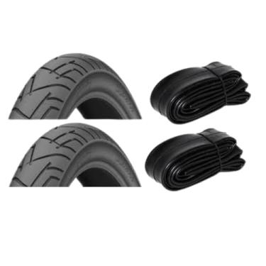 Imagem de Par Pneu Bike Praieiro Aro (50-559mm) 26x1.95 + 2 Câmara aro 26.