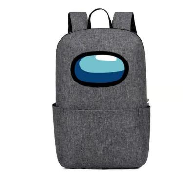 Imagem de Mochila escolar de desenho animado para anime de menino e adolescente - cinza