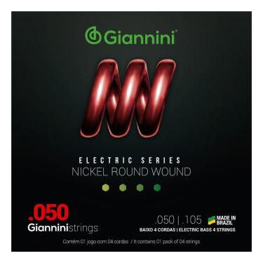 Imagem de Encordoamento Baixo 4C Giannini Geebrsx 0.050 0.105