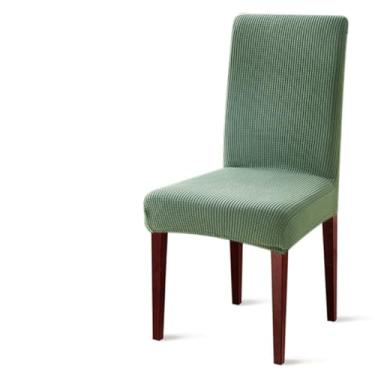 Imagem de Capa de cadeira jacquard polar velo sala de jantar cadeira slipcovers estiramento elastano cadeira assento capa para casa hotel cozinha banquete, verde, 1, pc
