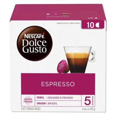 Imagem de Kit 60 Cápsulas Café Espresso Nescafé Dolce Gusto Nestlé