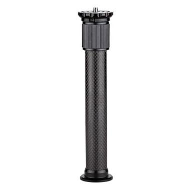 Imagem de Extensão de tripé de fibra de carbono com duas seções tubo extensor de coluna central para estúdio fotográfico monopé DSLR suporte de microfone para câmera
