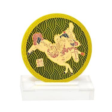 Imagem de Kwan Kung Riding A Horse Plaque Business Luck Ornaments, expel betrayals and Villains