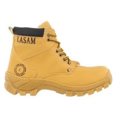 Imagem de bota coturno masculino seguranca amarela lasan blaqueada-Masculino