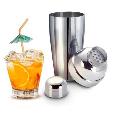 Imagem de Coqueteleira Copo Para Drinks e Caipirinha Bar Inox 500 Ml