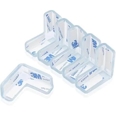 Imagem de Genérico Protetor de Quina Canto Cantoneira Silicone - Kit com 12 UN