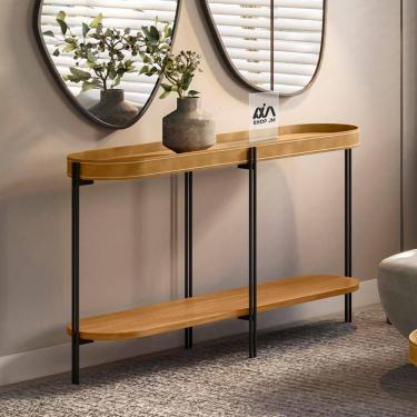 Imagem de Aparador Com Pés Em Metal Nature Fosco Mônaco Linea Brasil