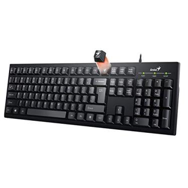 Imagem de Teclado Genius Smart KB-100 Preto (USB/Tecla côncava / F1-F2 Customizável/Cabo 1,5m) - 31300005409