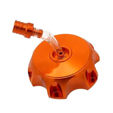 Imagem de Baoblaze Vela de ignição de tanque de gasolina de alumínio CNC 140CC 150CC 160CC - Laranja