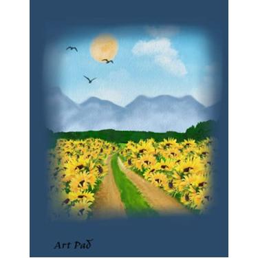 Imagem de Art Pad: 8.5x11 120 blank pages with light border frame.