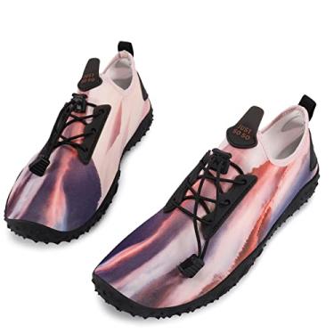 Imagem de Tênis masculino feminino para esportes aquáticos, sem cadarço, secagem rápida, para piscina, praia, surf, caminhada, parque aquático, 14.5 Women/13.5 Men