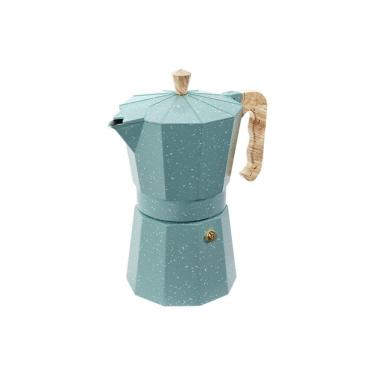 Imagem de Cafeteira Italiana 6 Xícaras Alumínio Cor Verde Linha Verona Brinox