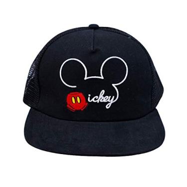 Imagem de Boné Preto Mickey Aba Reta - Disney
