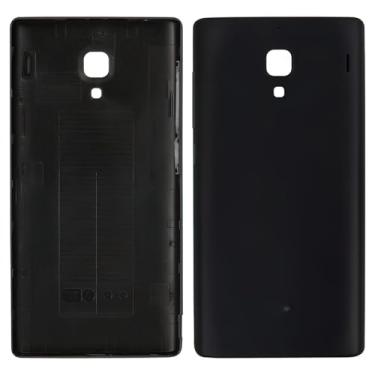 Imagem de Peças de reparo de substituição da capa da bateria da caixa traseira compatíveis com Xiaomi Redmi 1S, (preta, com botão lateral)