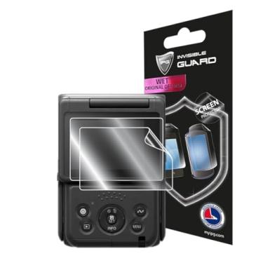 Imagem de IPG Protetor de tela para câmera Canon PowerShot V10 Vlog (2 unidades) Protetor de tela invisível de hidrogel - qualidade HD/autorreparação/livre de bolhas para ActiveBuds para V10