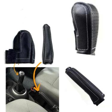Imagem de Kit Capas Couro Câmbio Manual E Freio de Mão Volkswagen Gol g4 2009 20